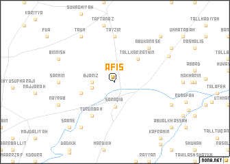 map of Afis