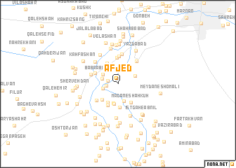 map of Afjed