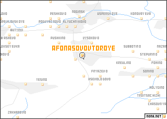 map of Afonasovo Vtoroye