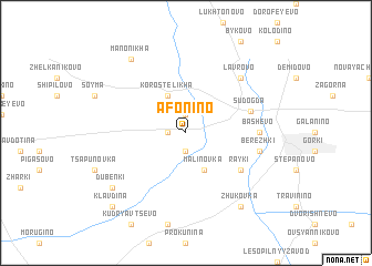 map of Afonino