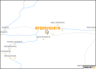 map of Afonovskaya