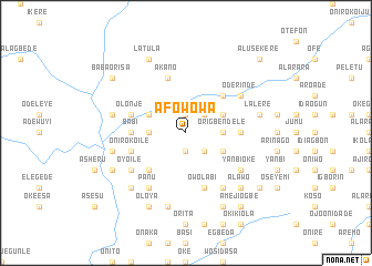 map of Afowowa