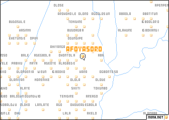 map of Afoyasoro