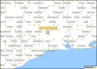 map of Afrengwa