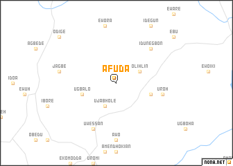 map of Afuda