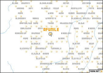 map of Afun Ile