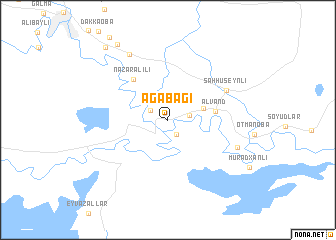 map of Ağabağı