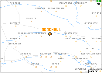 map of Agach-Eli