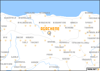 map of Agachene