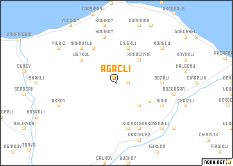 map of Ağaçlı