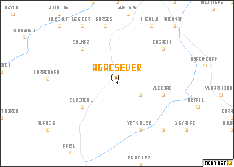 map of Ağaçsever