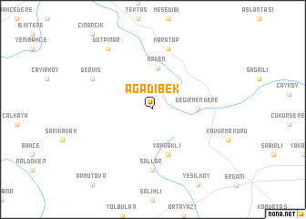 map of Ağadibek