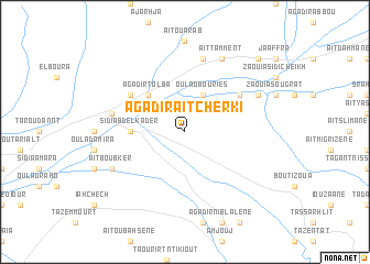 map of Agadir Aït Cherki