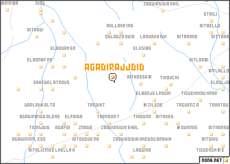 map of Agadir aj Jdid