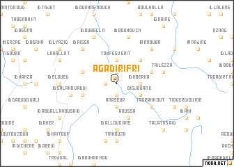 map of Agadir Ifri