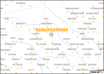 map of Agadir Igr nʼ Rhar