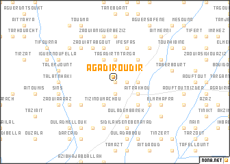 map of Agadir Oudir