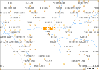 map of Agadir