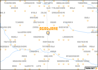 map of Agadjamé
