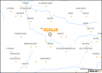 map of Agadja