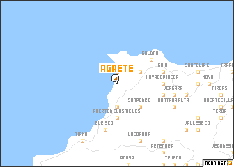 map of Agaete