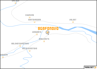 map of Agafonovo