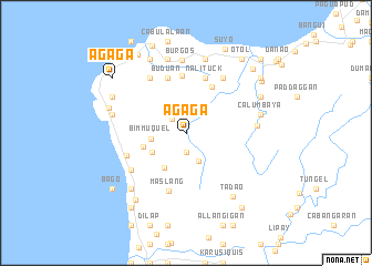 map of Agaga