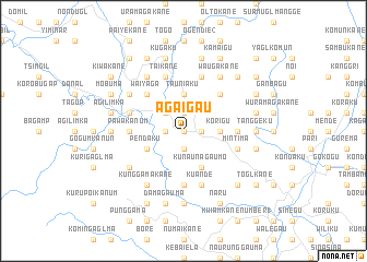 map of Agaigau