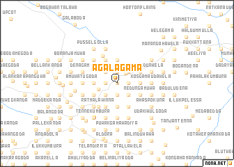 map of Agalagama