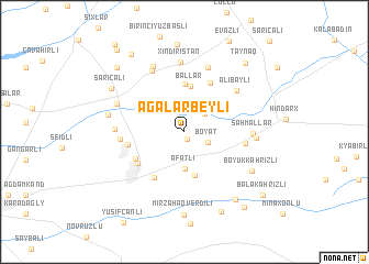 map of Agalarbeyli