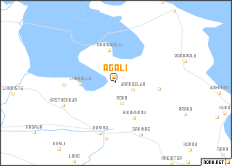 map of Agali