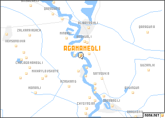 map of Agamamedli
