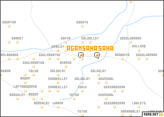 map of Agamsaha