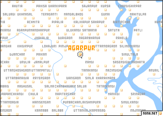 map of Āgarpur