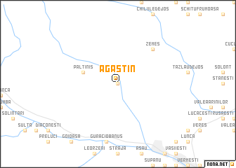 map of Agăştin