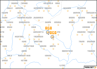 map of Aga