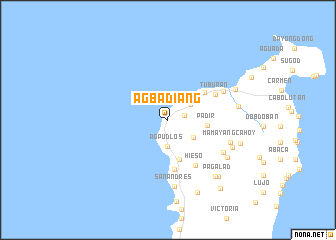 map of Agbadiang