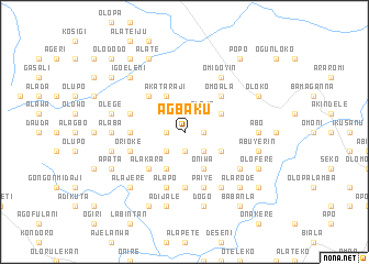 map of Agbaku