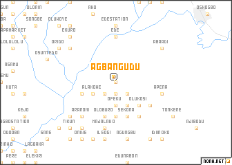 map of Agbangudu