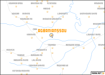 map of Agbanianssou