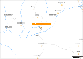 map of Agbanikaka