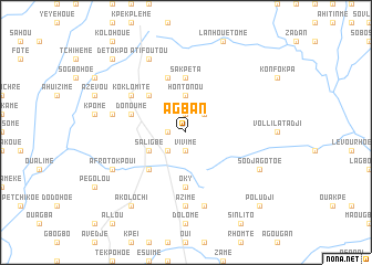 map of Agban