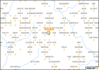 map of Agba