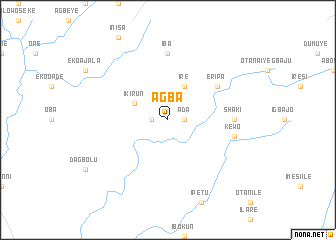 map of Agba