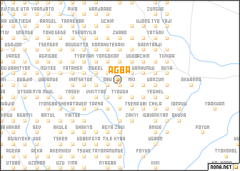 map of Agba