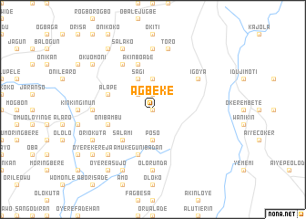 map of Agbeke