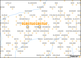 map of Agbende