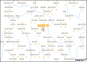 map of Agbesi