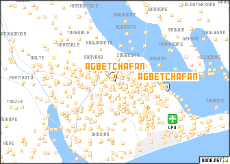map of Agbétchafan
