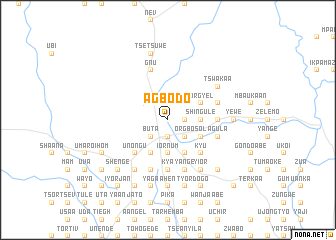 map of Agbodo